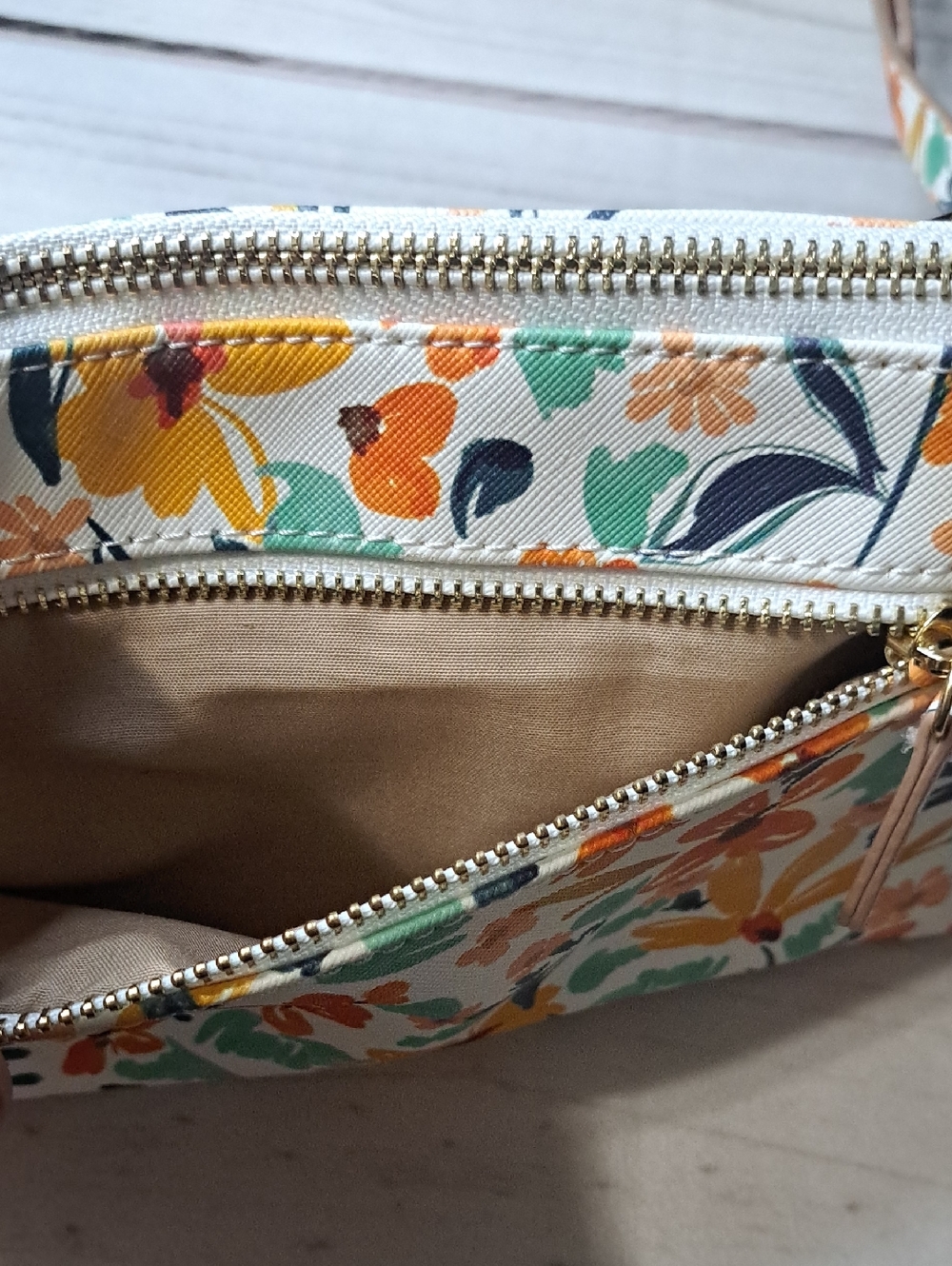 Nanette Lepore Floral Crossbody Wristlet - Picture 7 of 15